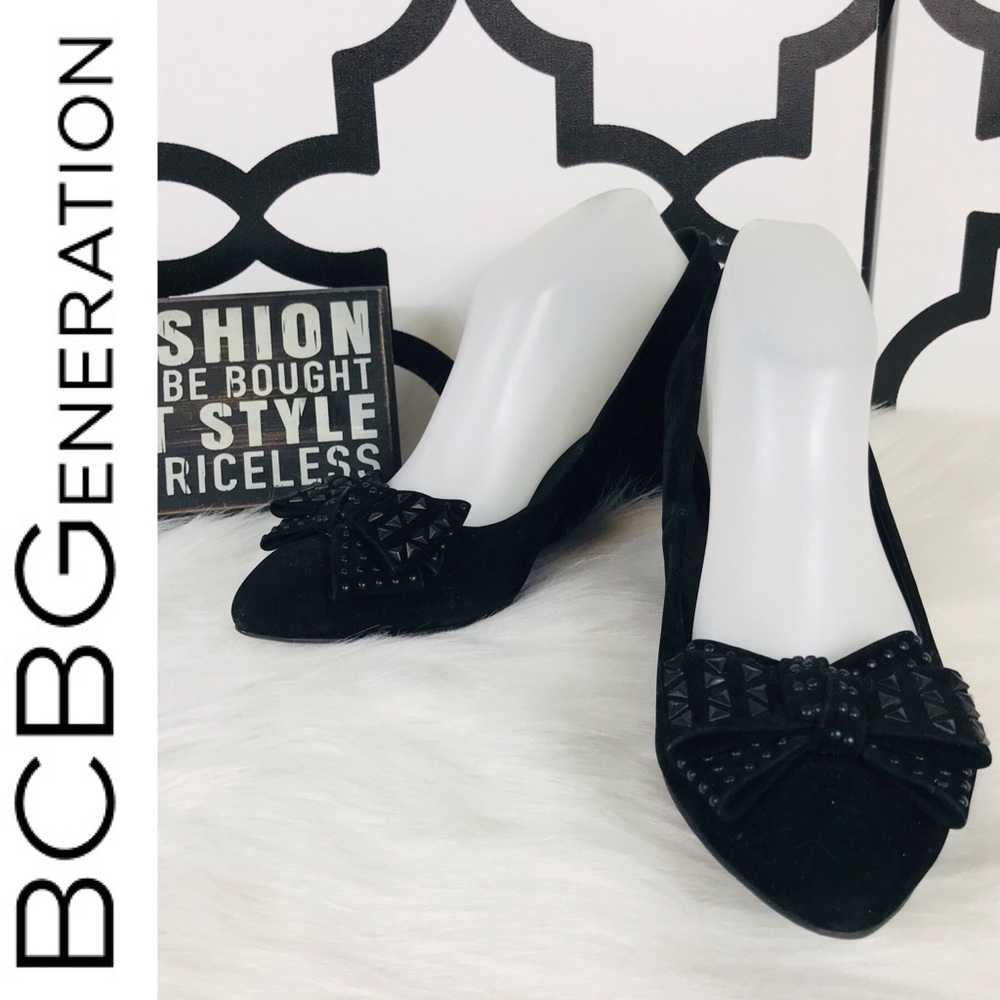 BCBGeneration Black Wedges